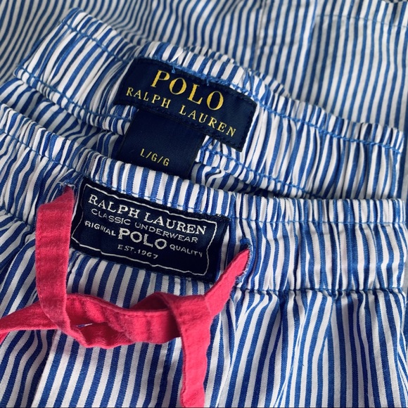 Ralph Lauren Other - Polo Ralph Lauren sz L boxer short striped pony embroidery pink, with pockets